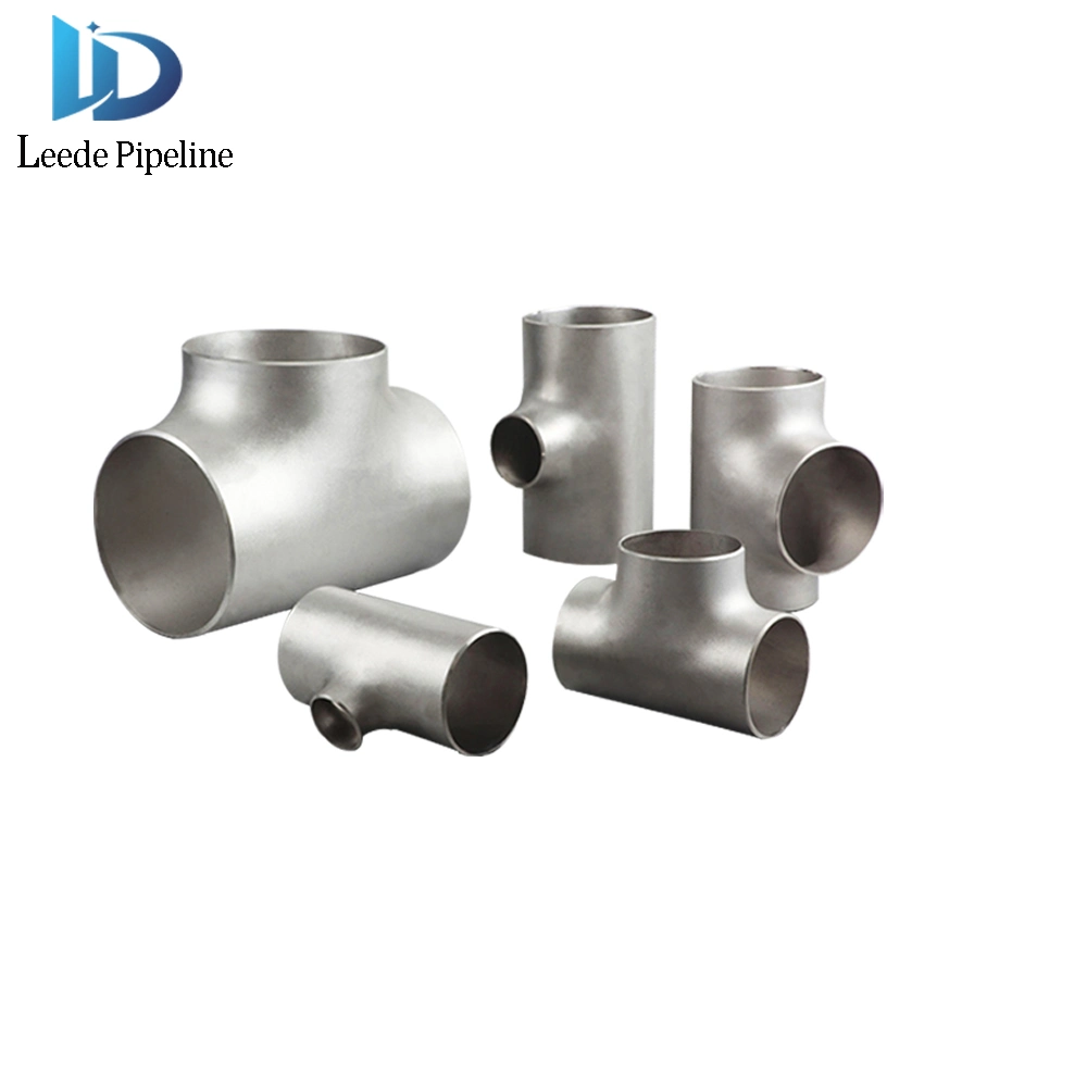 Stainless Steel Fittings Crosshead Reducing Tee Butt Welding Fitting Straight Equal Diameter Tee